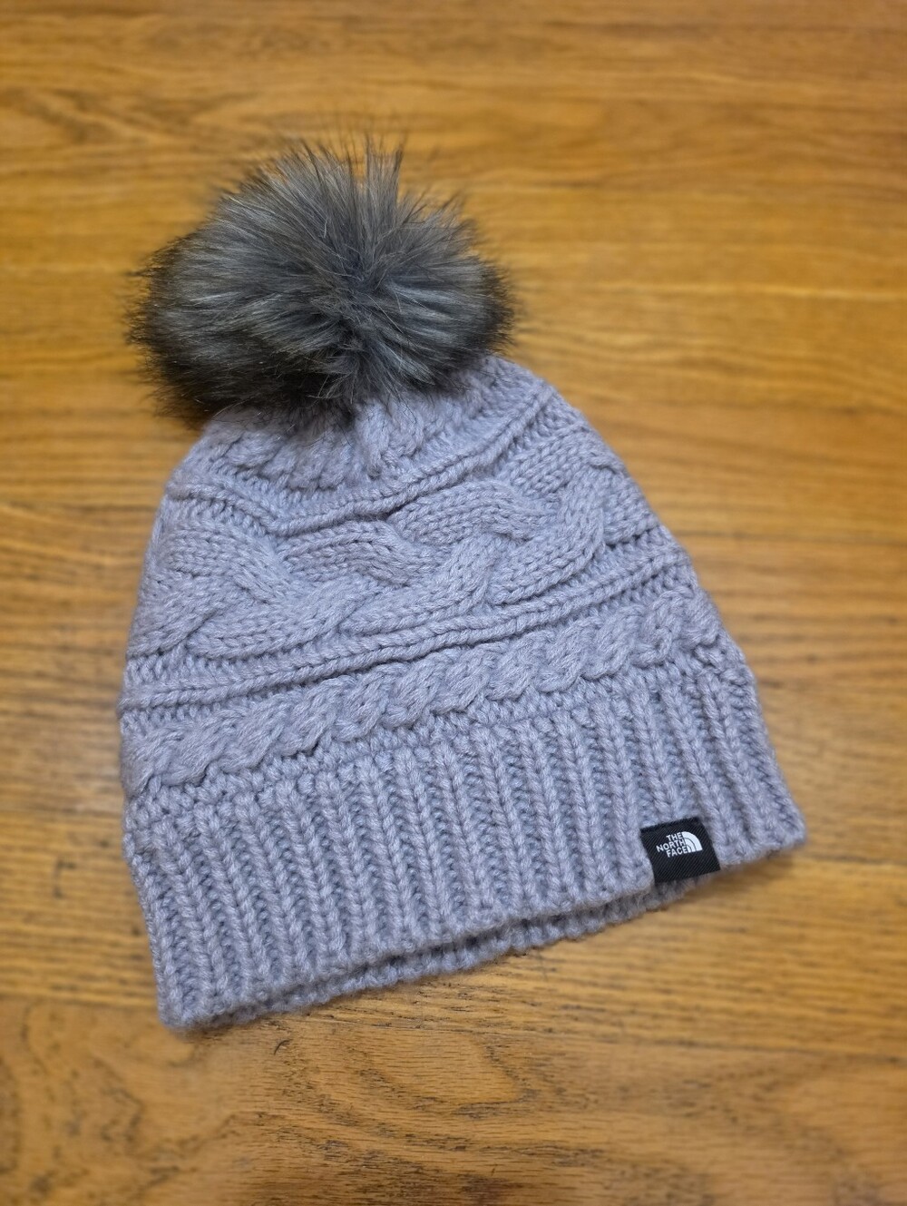 The North Face Youth Triple Cable Beanie Gray